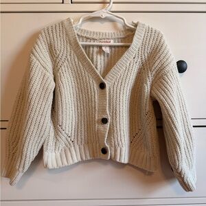 Cat & Jack Cream Knit Cardigan